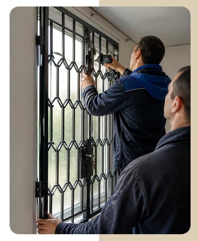Установка распашных решеток в Рыбинске цена от 6765 р. | ДвериЛегко-Рбн
